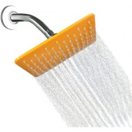 REGADERA CUADRADA 8″ AMARILLA (sin brazo)