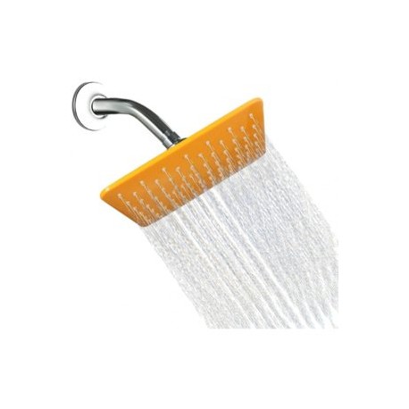 REGADERA CUADRADA 8″ AMARILLA (sin brazo)
